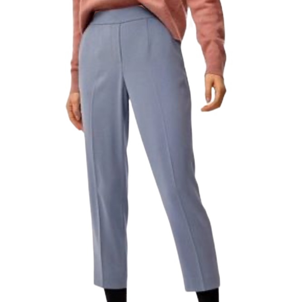 Aritzia Babaton Conan Smokey Blue Trousers